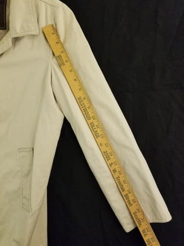Coach Brand Cream/Light Khaki Womens M Short Trench Coat Button Jacket - Thumbnail 13