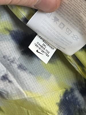Nike X Off White NRG Tie Dye Womens XXL 2XL Windbreaker Activewear Crop Jacket - Thumbnail 15