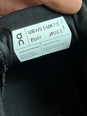 ON Cloud X 4 Running Shoes Women's 9.5 Black 3WE30070106 Hiking Running Gym - Thumbnail 11
