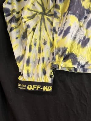 Nike X Off White NRG Tie Dye Womens XXL 2XL Windbreaker Activewear Crop Jacket - Thumbnail 19