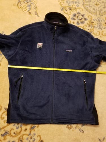 VTG Patagonia R2 Levitator Pullover Mens L Fleece Hi Pile Regulator Jacket Blue - Thumbnail 13