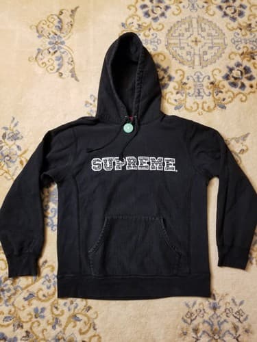 Supreme The Most Black Sweatshirt Hoody Mens Large Hooded Street Skate Wear L - Image 1