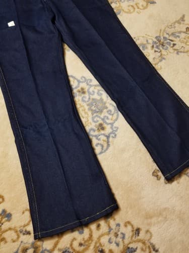 Vtg NWT Lee Riders Regular Fit Boot Cut Jeans Indigo Denim 40x32 38x31 Union USA - Thumbnail 5