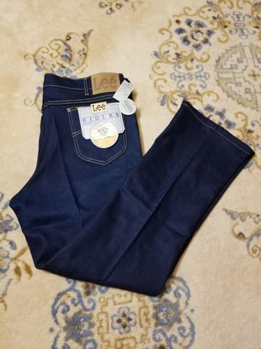 Vtg NWT Lee Riders Regular Fit Boot Cut Jeans Indigo Denim 40x32 38x31 Union USA - Image 1