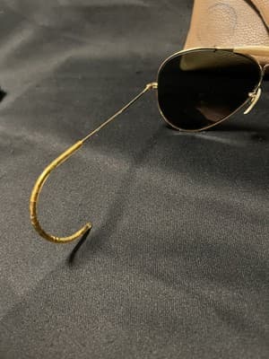 VTG 1990's 58[]14mm B&L RAY BAN Gold Wraparounds G15 Pilot AVIATOR Sunglasses - Thumbnail 7