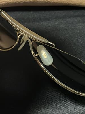 VTG 1990's 58[]14mm B&L RAY BAN Gold Wraparounds G15 Pilot AVIATOR Sunglasses - Thumbnail 8