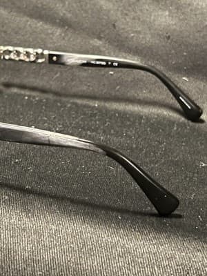 Coach HC5072Q 9015 Silver Black Oval Eyeglasses Frame ONLY 51-17 135 Chain Link - Thumbnail 4