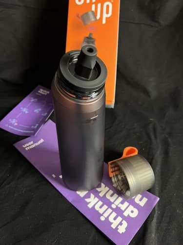 Air Up Water Bottle Straw Mouthpiece Black With Box Used Condition *No Pods - Thumbnail 9