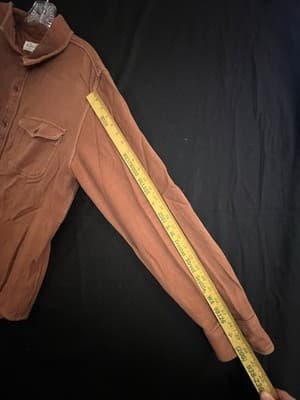 Outerknown Chroma Blanket Shirt 100% Organic Cotton Mens L Copper Coziest Ever - Thumbnail 7