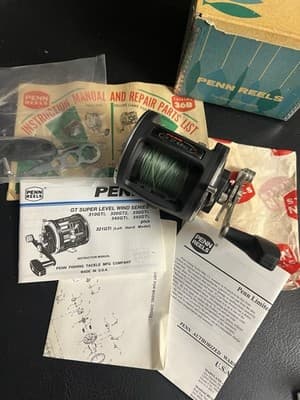 Penn 320 GT2 4.3:1 Trolling Super Levelwind Fishing Reel Right Hand + Box Manual - Thumbnail 2