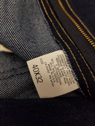Vtg NWT Lee Riders Regular Fit Boot Cut Jeans Indigo Denim 40x32 38x31 Union USA - Thumbnail 9