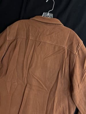 Outerknown Chroma Blanket Shirt 100% Organic Cotton Mens L Copper Coziest Ever - Thumbnail 13