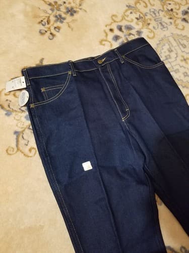 Vtg NWT Lee Riders Regular Fit Boot Cut Jeans Indigo Denim 40x32 38x31 Union USA - Thumbnail 4