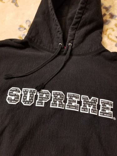 Supreme The Most Black Sweatshirt Hoody Mens Large Hooded Street Skate Wear L - Thumbnail 7