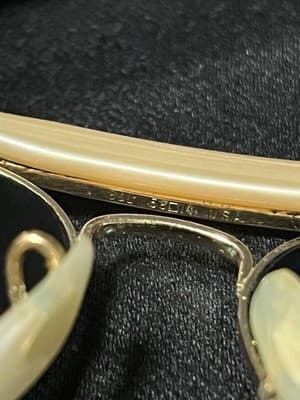 VTG 1990's 58[]14mm B&L RAY BAN Gold Wraparounds G15 Pilot AVIATOR Sunglasses - Thumbnail 10