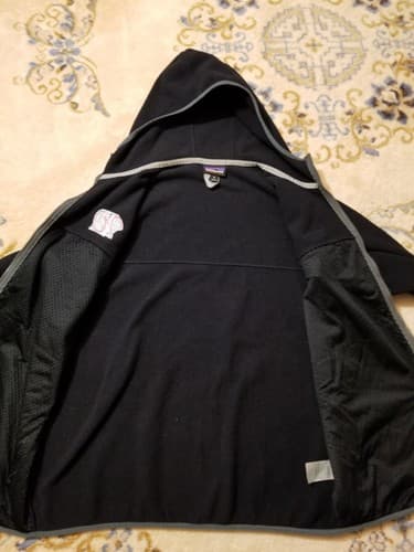 Patagonia Light Synchilla Snap T Hoody Black Full Zip Fleece Jacket Men’s XL - Thumbnail 9