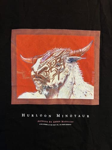 MTG Hurloon Minotaur T-Shirt New Magic the Gathering 1994 WOTC Vintage Mens L - Thumbnail 3
