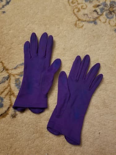 Vtg UW Washington Huskies Football Washington Gloves S Purple Knit/ Headband Lot - Thumbnail 10
