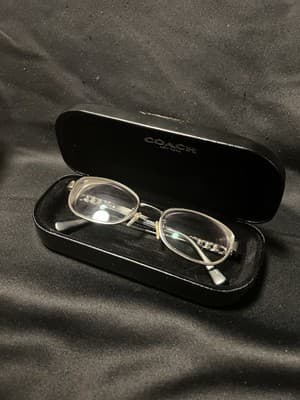 Coach HC5072Q 9015 Silver Black Oval Eyeglasses Frame ONLY 51-17 135 Chain Link - Thumbnail 14