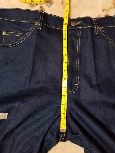 Vtg NWT Lee Riders Regular Fit Boot Cut Jeans Indigo Denim 40x32 38x31 Union USA - Thumbnail 16