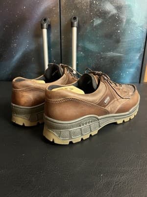 ECCO Mens 13 EU 47 Track 25 Low GoreTex Rugged Leather Boots Shoes Brown NICE! - Thumbnail 4