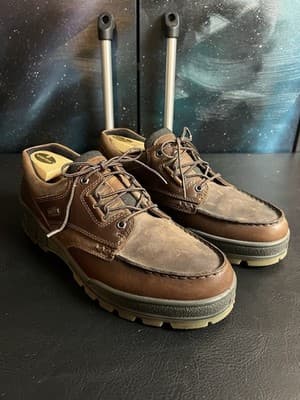 ECCO Mens 13 EU 47 Track 25 Low GoreTex Rugged Leather Boots Shoes Brown NICE! - Thumbnail 6