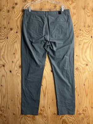 Vuori Meta Pants Mens 34x29 Athletic Slim Fit Grey V430S Stretch Golf Hiking - Thumbnail 4
