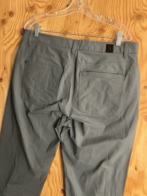 Vuori Meta Pants Mens 34x29 Athletic Slim Fit Grey V430S Stretch Golf Hiking - Thumbnail 5