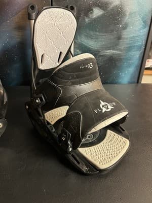 FLOW Flite 03 Mens XL Snowboarding Bindings Rear Entry Step-In Black Complete 3 - Thumbnail 12