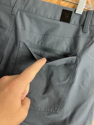 Vuori Meta Pants Mens 34x29 Athletic Slim Fit Grey V430S Stretch Golf Hiking - Thumbnail 7