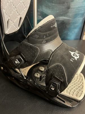 FLOW Flite 03 Mens XL Snowboarding Bindings Rear Entry Step-In Black Complete 3 - Thumbnail 13