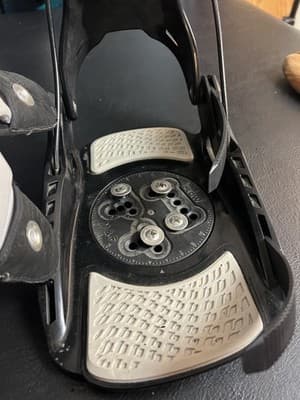 FLOW Flite 03 Mens XL Snowboarding Bindings Rear Entry Step-In Black Complete 3 - Thumbnail 5
