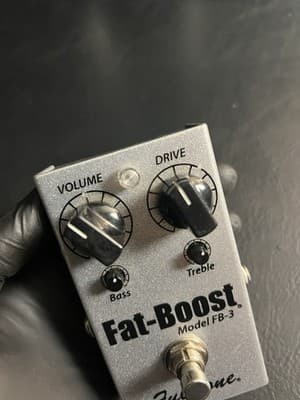 Fulltone Fat boost FB-3 Guitar Effects Pedal Overdrive Boost Distortion READ MOR - Thumbnail 9