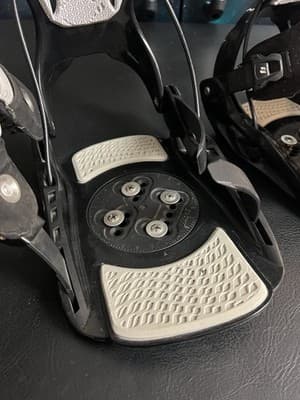 FLOW Flite 03 Mens XL Snowboarding Bindings Rear Entry Step-In Black Complete 3 - Thumbnail 4