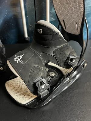 FLOW Flite 03 Mens XL Snowboarding Bindings Rear Entry Step-In Black Complete 3 - Thumbnail 11