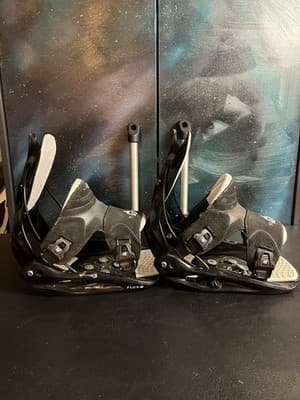 FLOW Flite 03 Mens XL Snowboarding Bindings Rear Entry Step-In Black Complete 3 - Thumbnail 8