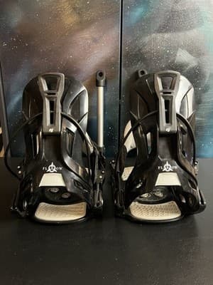 FLOW Flite 03 Mens XL Snowboarding Bindings Rear Entry Step-In Black Complete 3 - Thumbnail 15