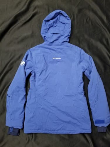 Mammut Nara HS Thermo Hooded Jacket Womens XS Blue Puffer Ski Jacket Snow - Thumbnail 10