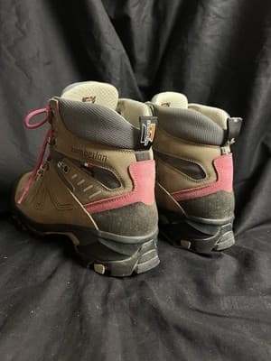 Zamberlan Quazar GTX RR Hiking Boots Women 10 /Men 8.5 Italy Goretex Brown/ Pink - Thumbnail 3