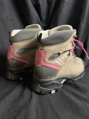 Zamberlan Quazar GTX RR Hiking Boots Women 10 /Men 8.5 Italy Goretex Brown/ Pink - Thumbnail 4