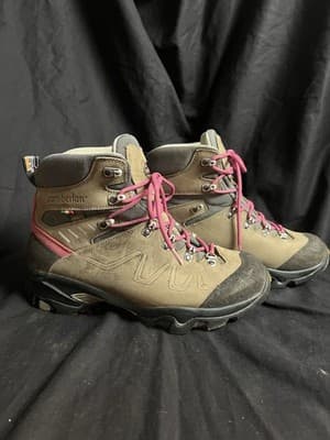 Zamberlan Quazar GTX RR Hiking Boots Women 10 /Men 8.5 Italy Goretex Brown/ Pink - Thumbnail 5