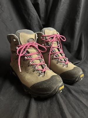 Zamberlan Quazar GTX RR Hiking Boots Women 10 /Men 8.5 Italy Goretex Brown/ Pink - Thumbnail 6