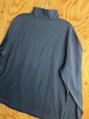 Smartwool 1/2 Zip Mens XL Merino Sport Fleece Pullover Sweater Navy Blue - Thumbnail 4