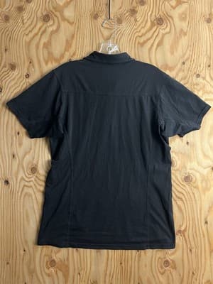 Arcteryx Captive Performance Short Sleeve Polo Shirt Men's Size Small Black - Thumbnail 7