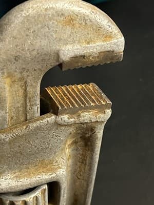 SCHICK 18” Aluminum Pipe Wrench w/ Teeth Vintage USA Made Alcoa - Thumbnail 12