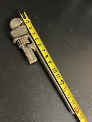 SCHICK 18” Aluminum Pipe Wrench w/ Teeth Vintage USA Made Alcoa - Thumbnail 15