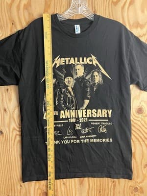 METALLICA 40th Anniversary OFFICIAL Shirt Mens M 2021 Double Sided Chase Center - Thumbnail 5