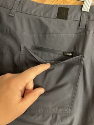 Vuori Meta Pants Mens 34x29 Athletic Slim Fit Grey V430S Stretch Golf Hiking - Thumbnail 7