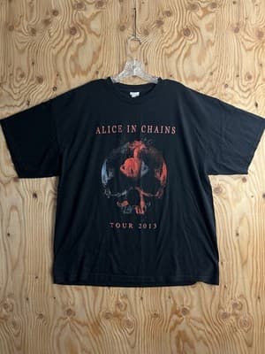 Alice In Chains Pain In The Grass 2013 Hollow Concert Tour Shirt Black Mens 2XL - Image 1