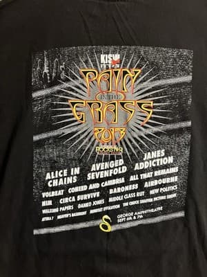Alice In Chains Pain In The Grass 2013 Hollow Concert Tour Shirt Black Mens 2XL - Thumbnail 3